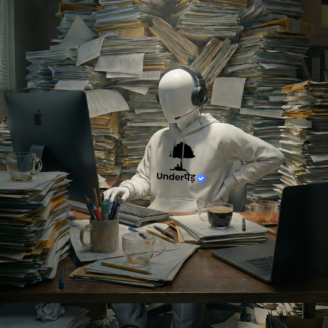 Verified Underpaid | Premium Men’s Oversized Hoodie