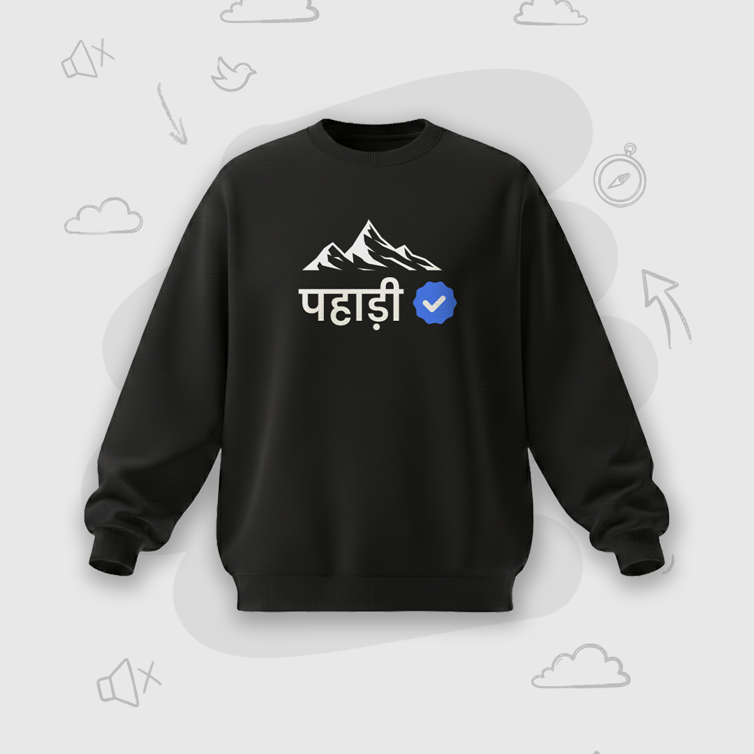 Verified Pahadi | Premium Men's Sweatshirt
