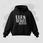 Earn. Deduct. Repeat | Premium Women's Cropped Hoodies