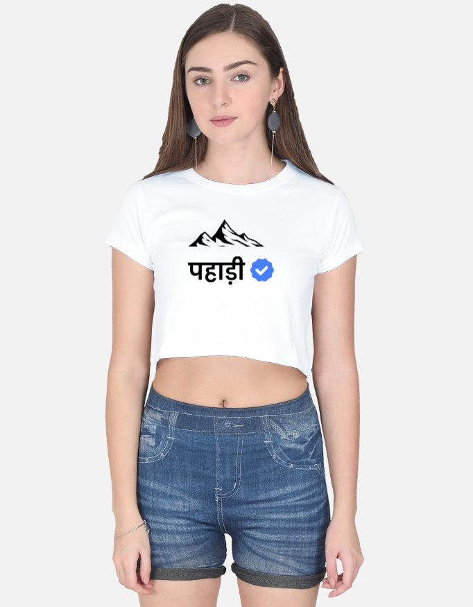Verified Pahadi – Premium Women's Crop top