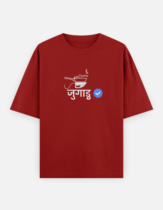 Verified Jugadu | Premium Men’s Oversized T-shirt