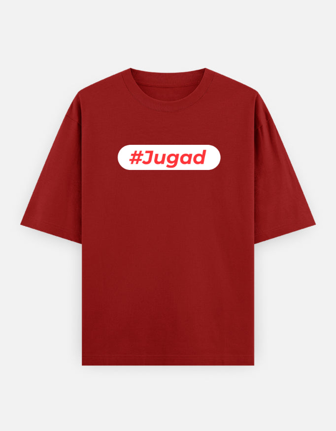 Hashtag Jugadu | Premium Men’s Oversized T-shirt