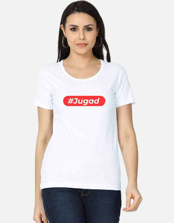 Hashtag Jugadu | Premium Women's T-shirt