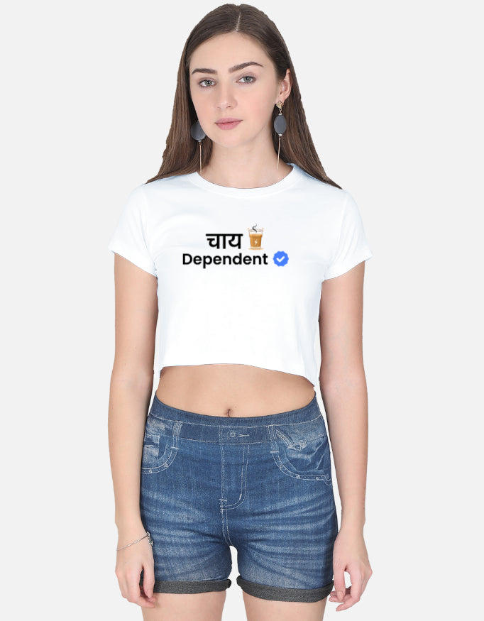 Chai Dependent Verified - Premium Women's Crop top