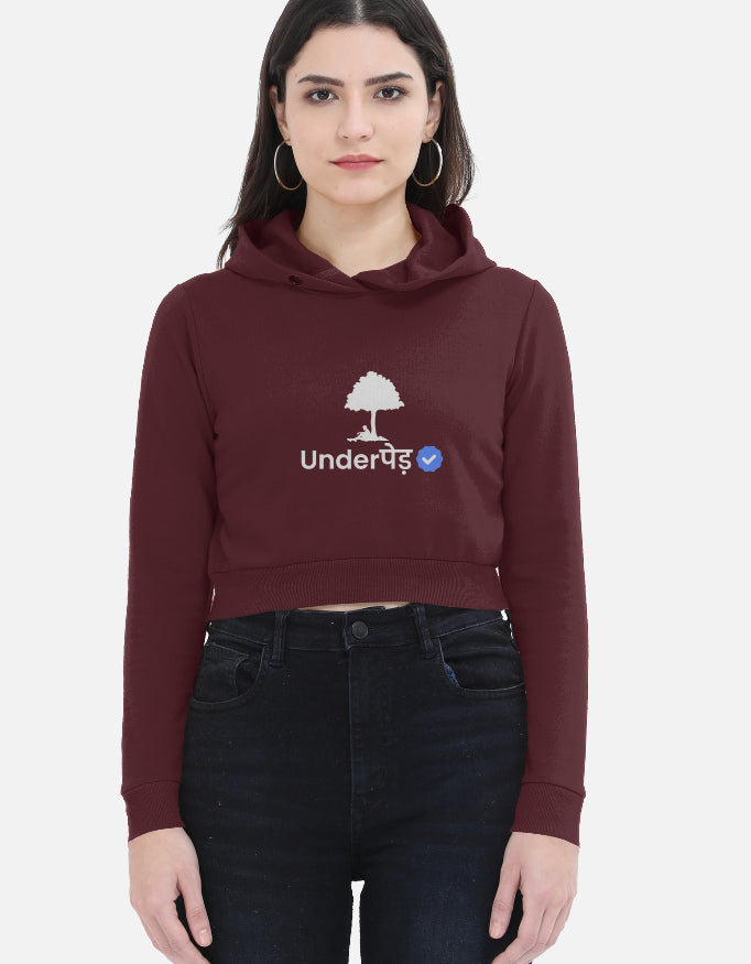 Verified Underpaid | Premium Women's Cropped Hoodie