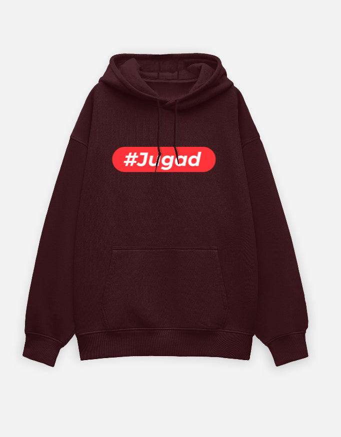 Hashtag Jugadu | Premium Men’s Oversized Hoodie