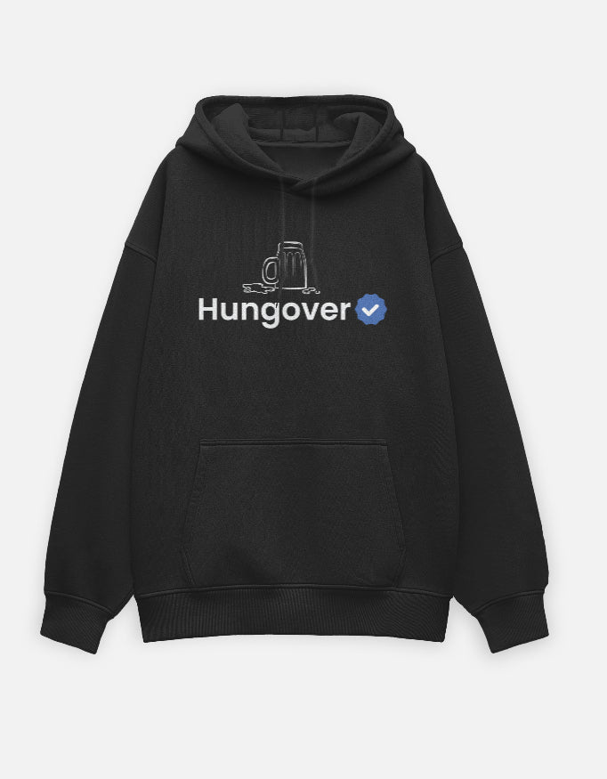 Verified Hungover | Premium Men's Oversized Hoodie