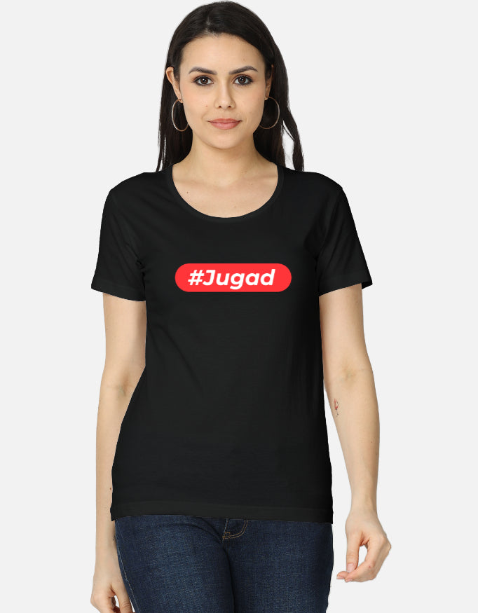 Hashtag Jugadu | Premium Women's T-shirt