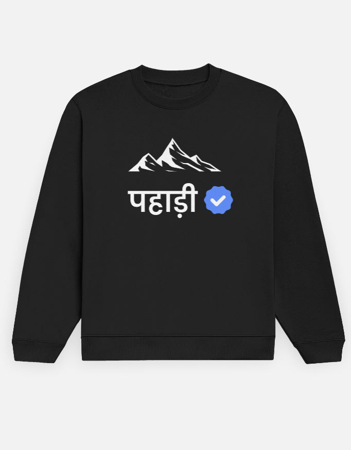 Verified Pahadi | Premium Men's Sweatshirt