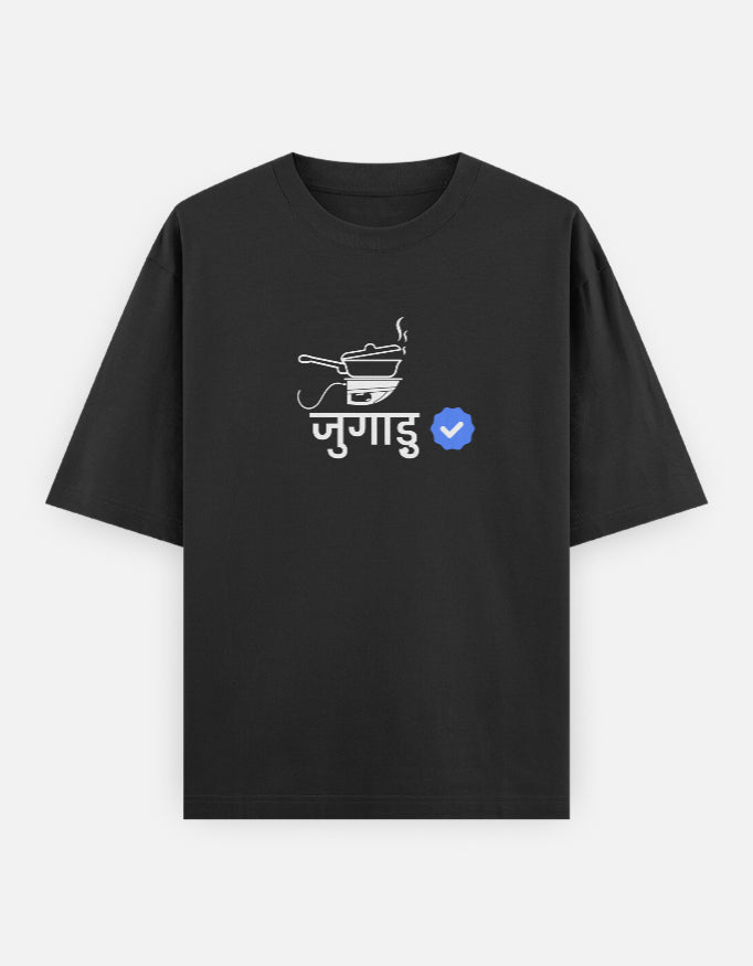Verified Jugadu | Premium Men’s Oversized T-shirt