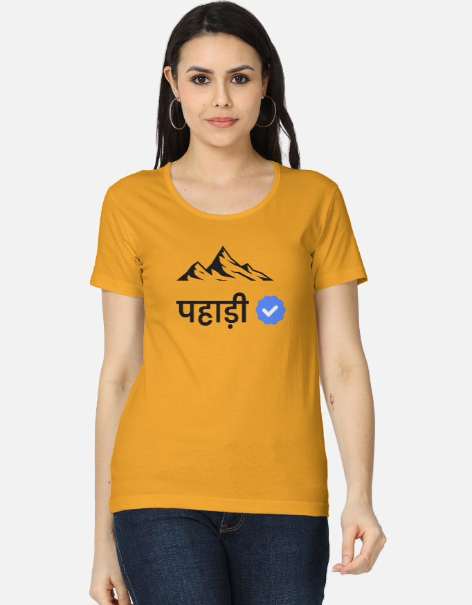 Verified Pahadi – Premium Women's T-shirt