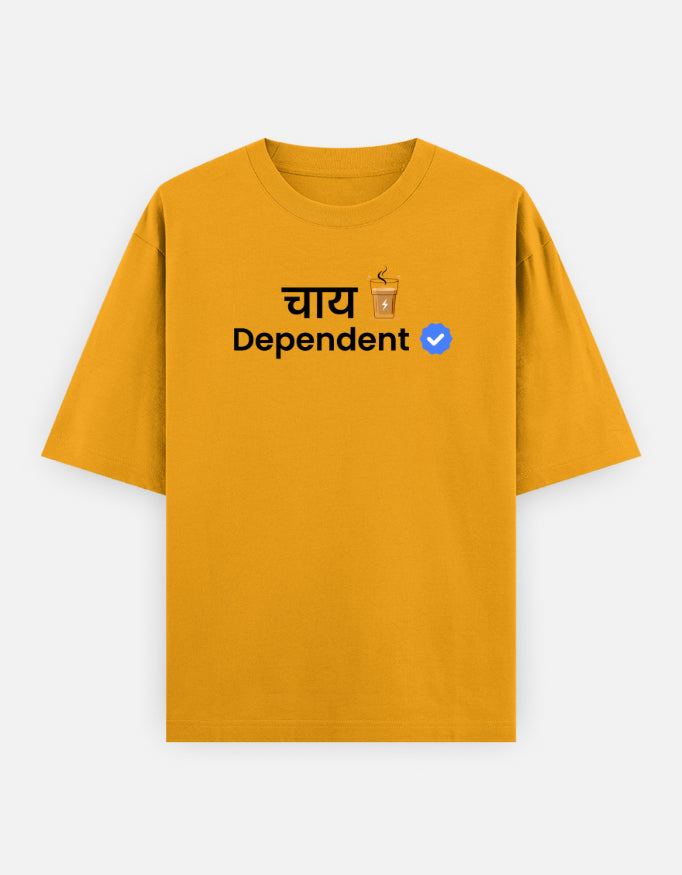 Verified Chai Dependent | Premium Oversized Men’s T-shirt