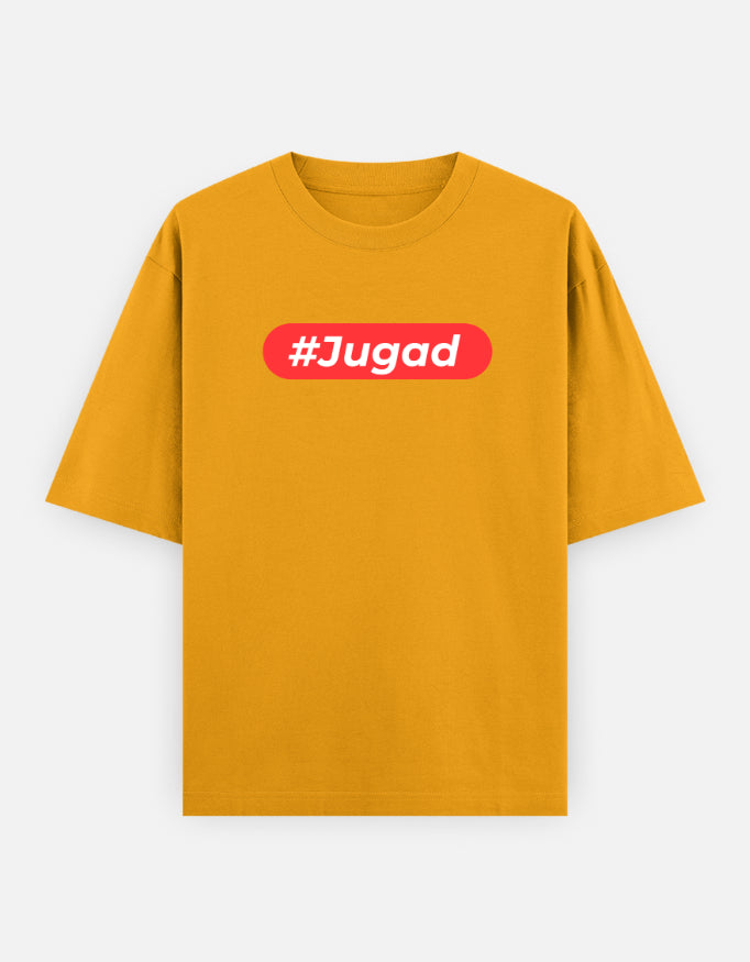 Hashtag Jugadu | Premium Men’s Oversized T-shirt