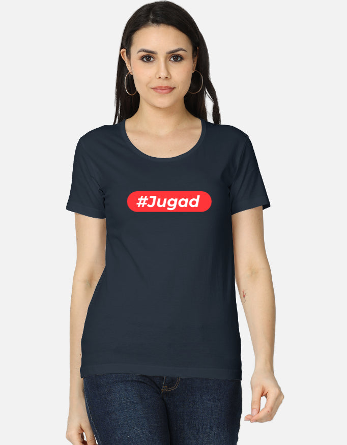 Hashtag Jugadu | Premium Women's T-shirt