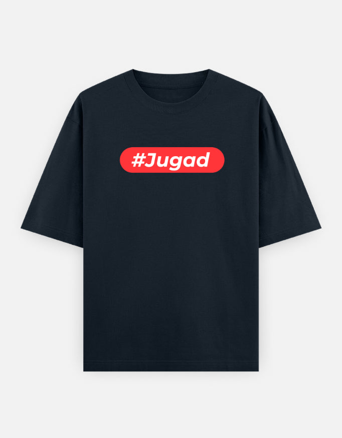 Hashtag Jugadu | Premium Men’s Oversized T-shirt