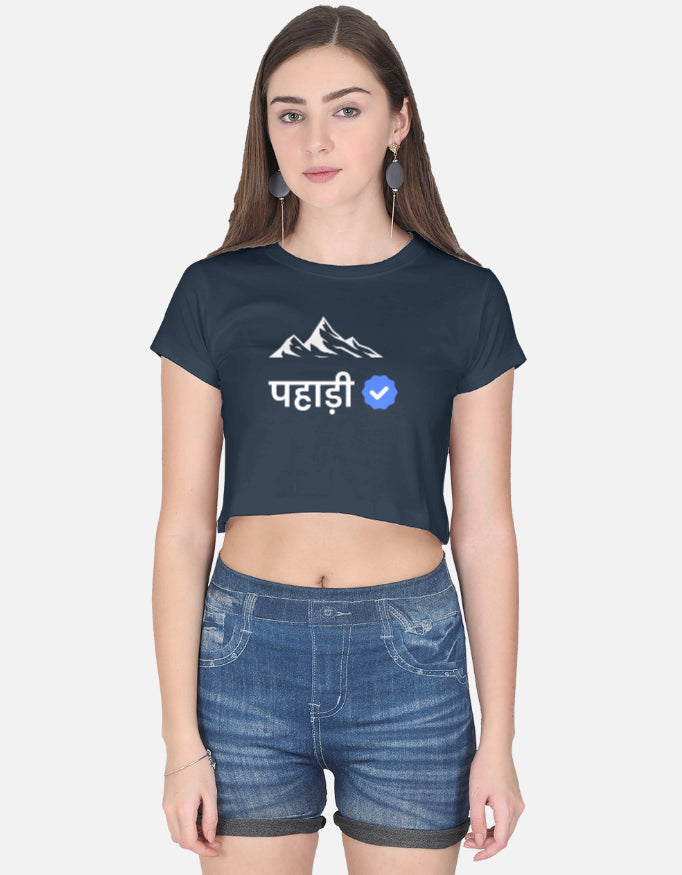 Verified Pahadi – Premium Women's Crop top