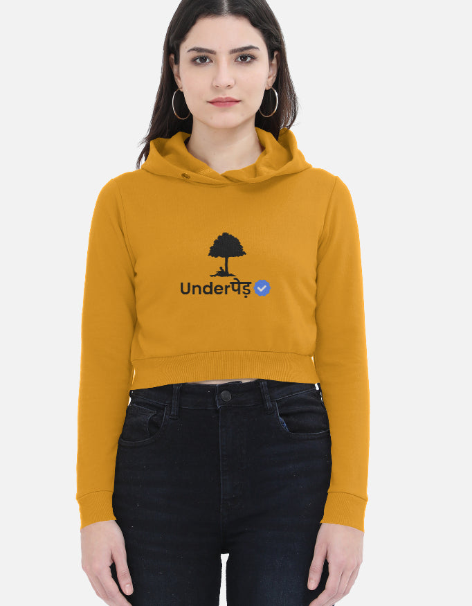 Verified Underpaid | Premium Women's Cropped Hoodie