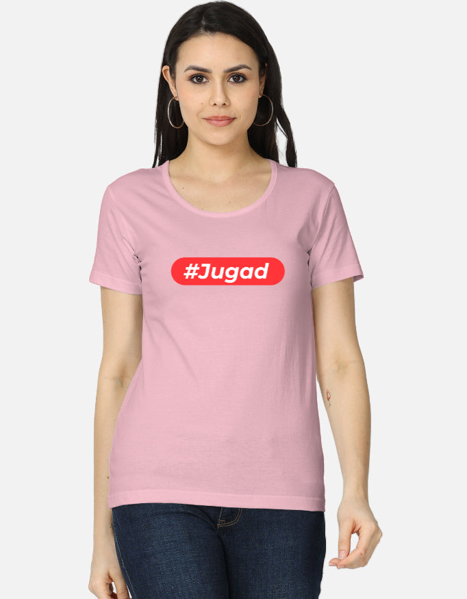 Hashtag Jugadu | Premium Women's T-shirt