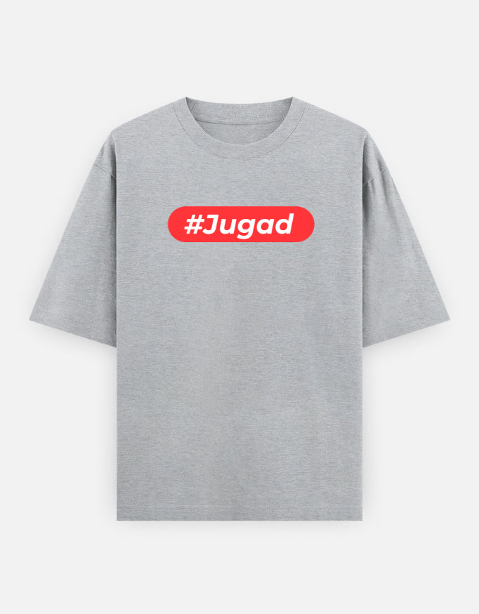 Hashtag Jugadu | Premium Men’s Oversized T-shirt