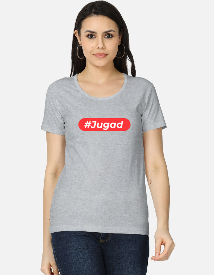 Hashtag Jugadu | Premium Women's T-shirt