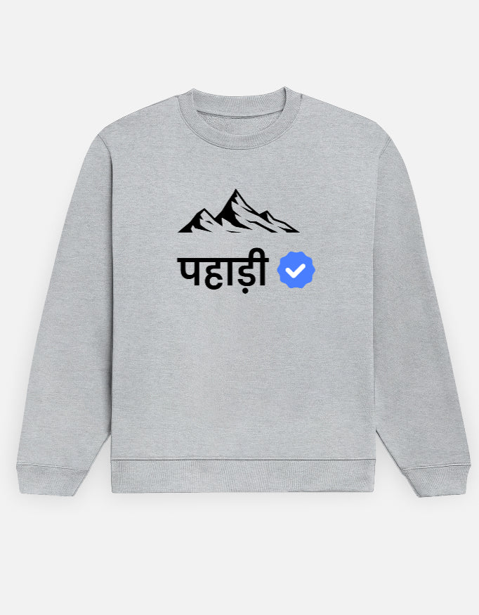 Verified Pahadi | Premium Men's Sweatshirt