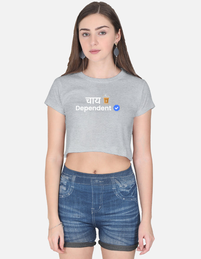 Chai Dependent Verified - Premium Women's Crop top