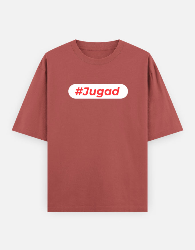 Hashtag Jugadu | Premium Men’s Oversized T-shirt