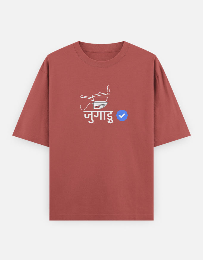 Verified Jugadu | Premium Men’s Oversized T-shirt