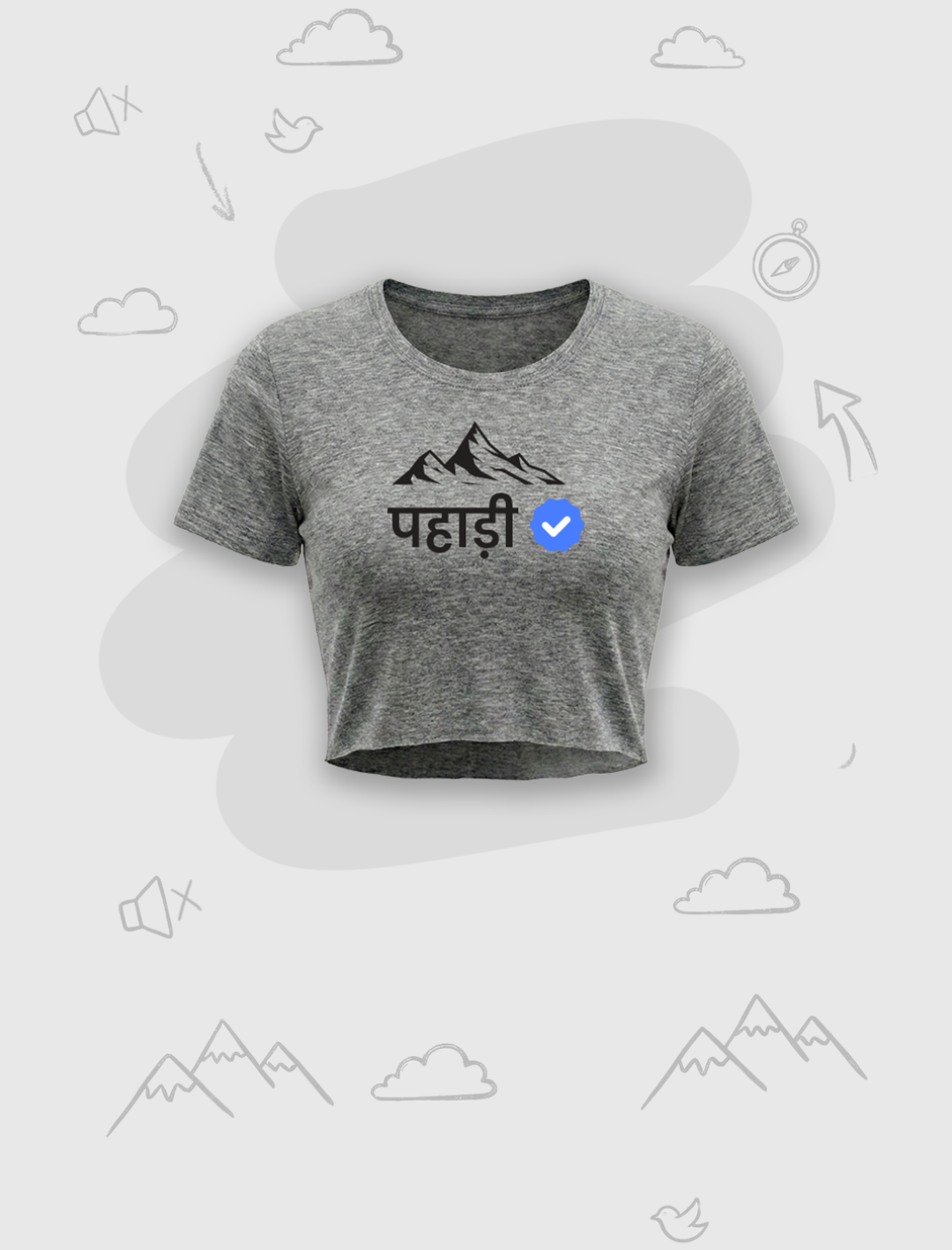 Verified Pahadi | Premium Women's Crop top