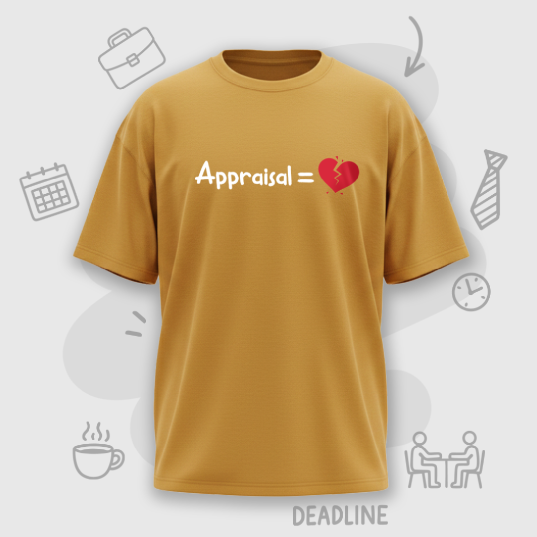 Appraisal = 💔 - Premium Men’s Oversized T-shirt
