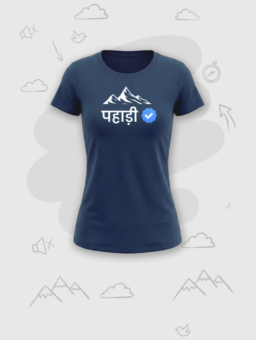 Verified Pahadi | Premium Women's T-shirt