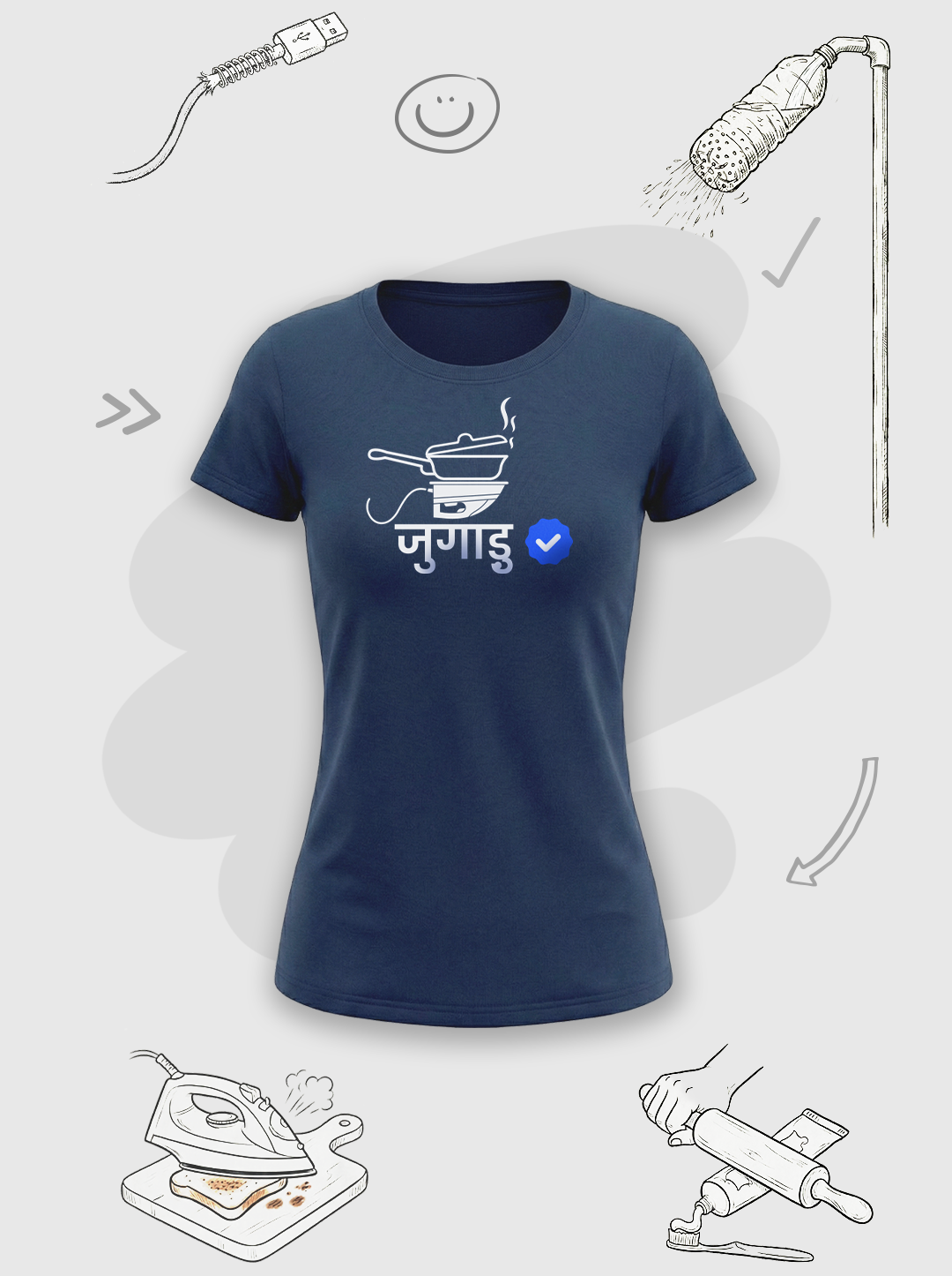 Verified Jugadu | Premium Women's T-shirt