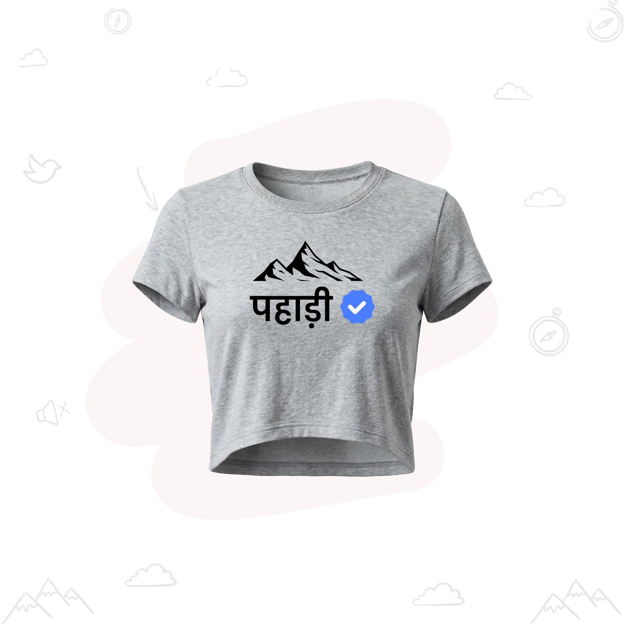 Verified Pahadi | Premium Women's Crop top