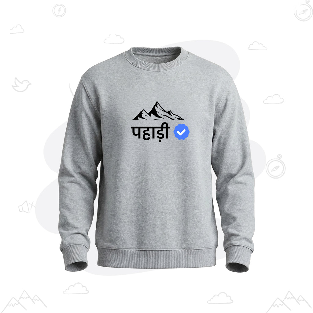 Verified Pahadi | Premium Men's Sweatshirt