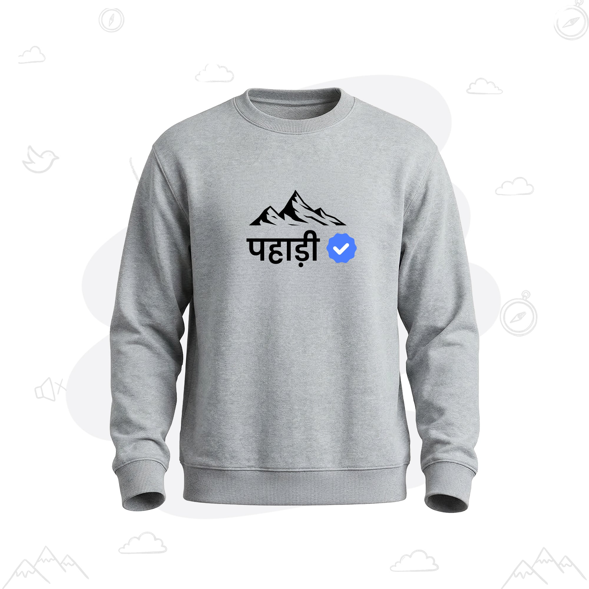 Verified Pahadi | Premium Men's Sweatshirt