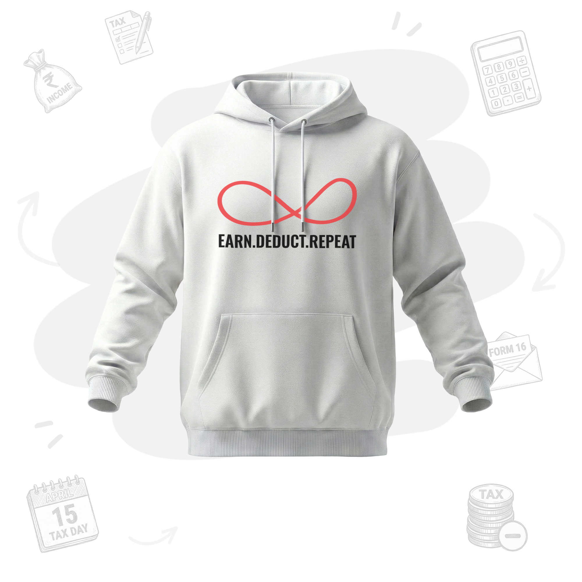 Earn.Deduct.Repeat Loop | Premium Men's Hoodies