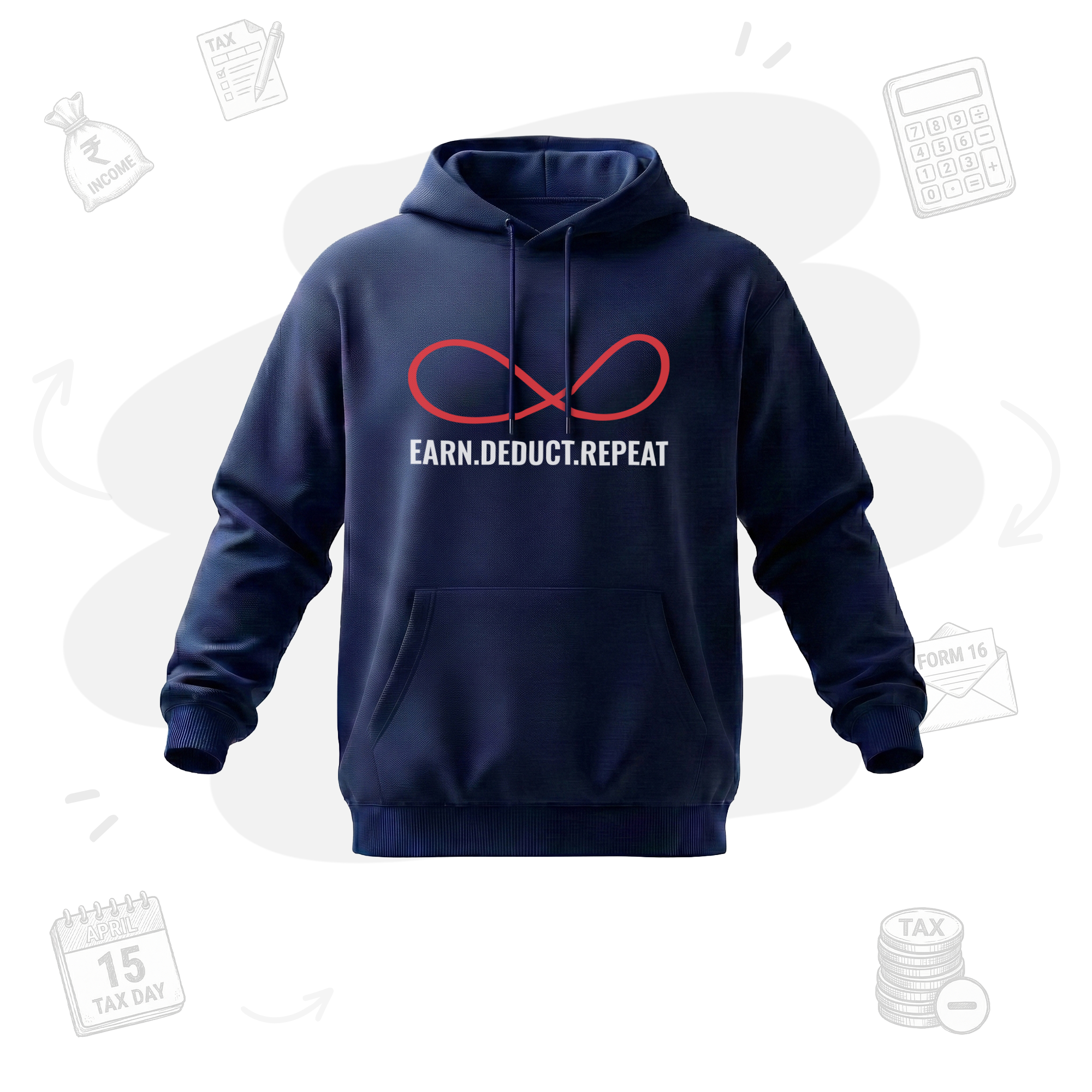 Earn.Deduct.Repeat Loop | Premium Men's Hoodies