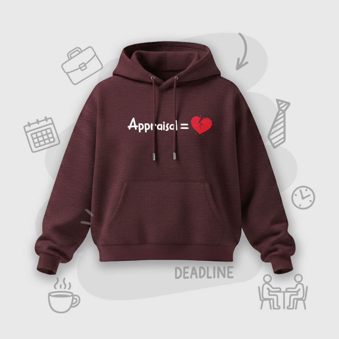 Corporate Appraisal=💔  | Premium Women's Cropped Hoodie