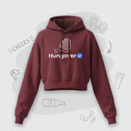 Verified Hungover | Premium Women's Cropped Hoodies