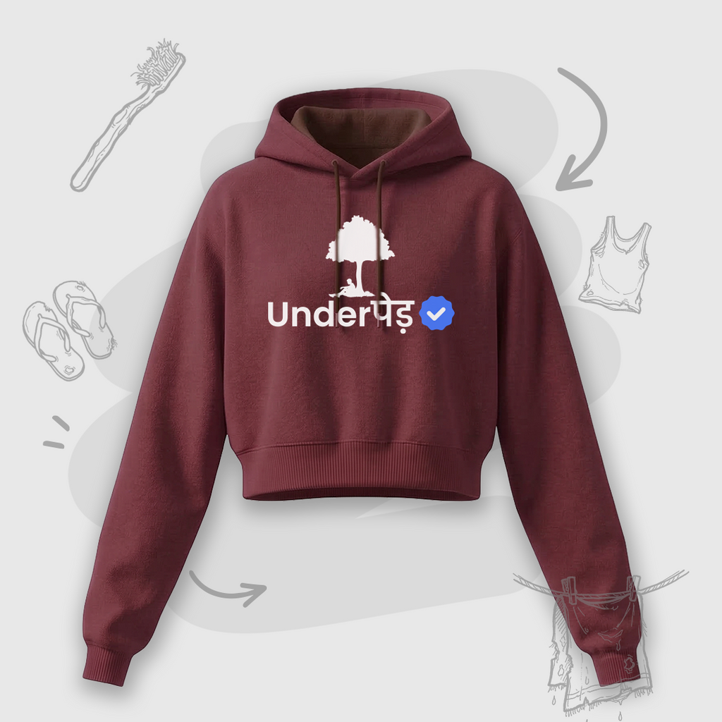 Verified Underpaid | Premium Women's Cropped Hoodie