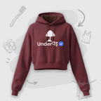Verified Underpaid | Premium Women's Cropped Hoodie