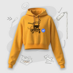 Verified Jugadu | Premium Women's Cropped Hoodies