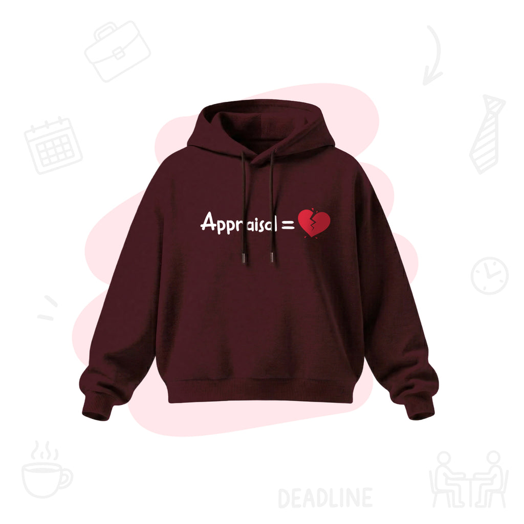 Corporate Appraisal=💔  | Premium Women's Cropped Hoodie