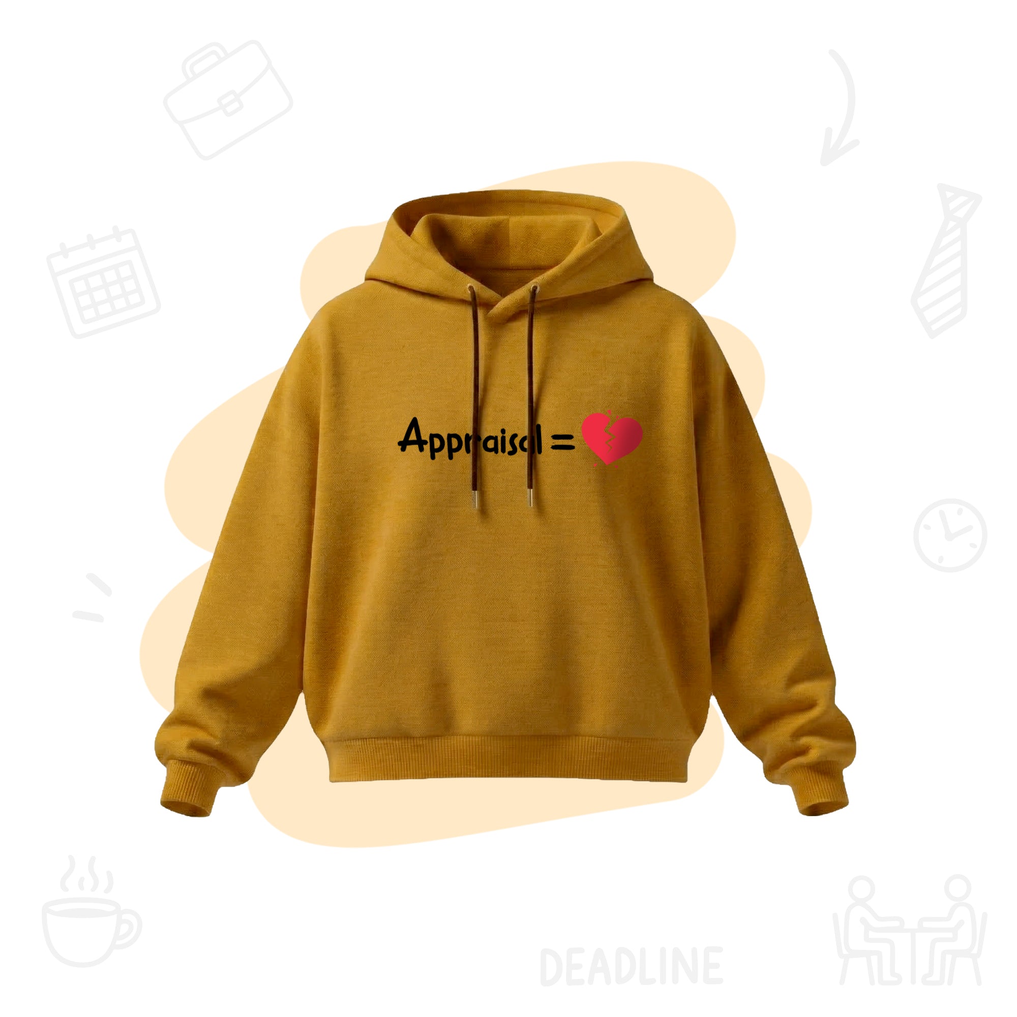 Corporate Appraisal=💔  | Premium Women's Cropped Hoodie