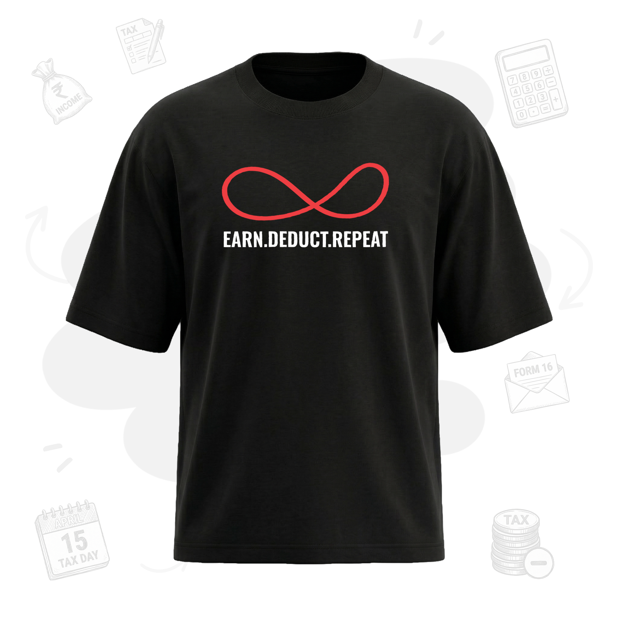 Earn.Deduct.Repeat Loop | Premium Men's Oversized  T-shirt