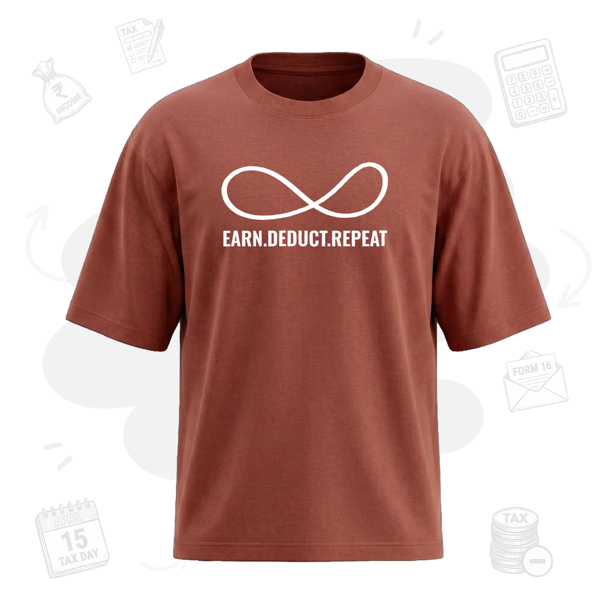 Earn.Deduct.Repeat Loop | Premium Men's Oversized  T-shirt