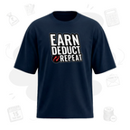 Earn. Deduct. Repeat | Premium Men's Oversized T-shirt