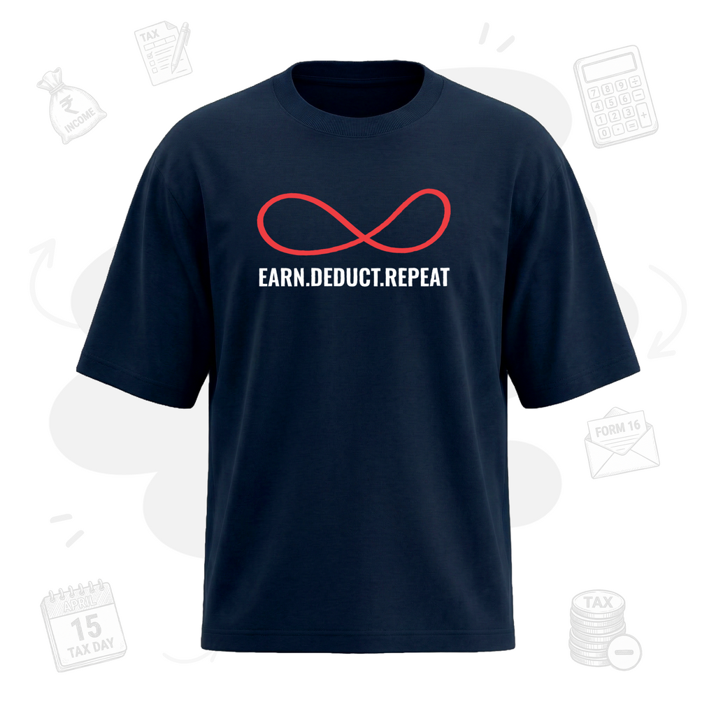 Earn.Deduct.Repeat Loop | Premium Men's Oversized  T-shirt