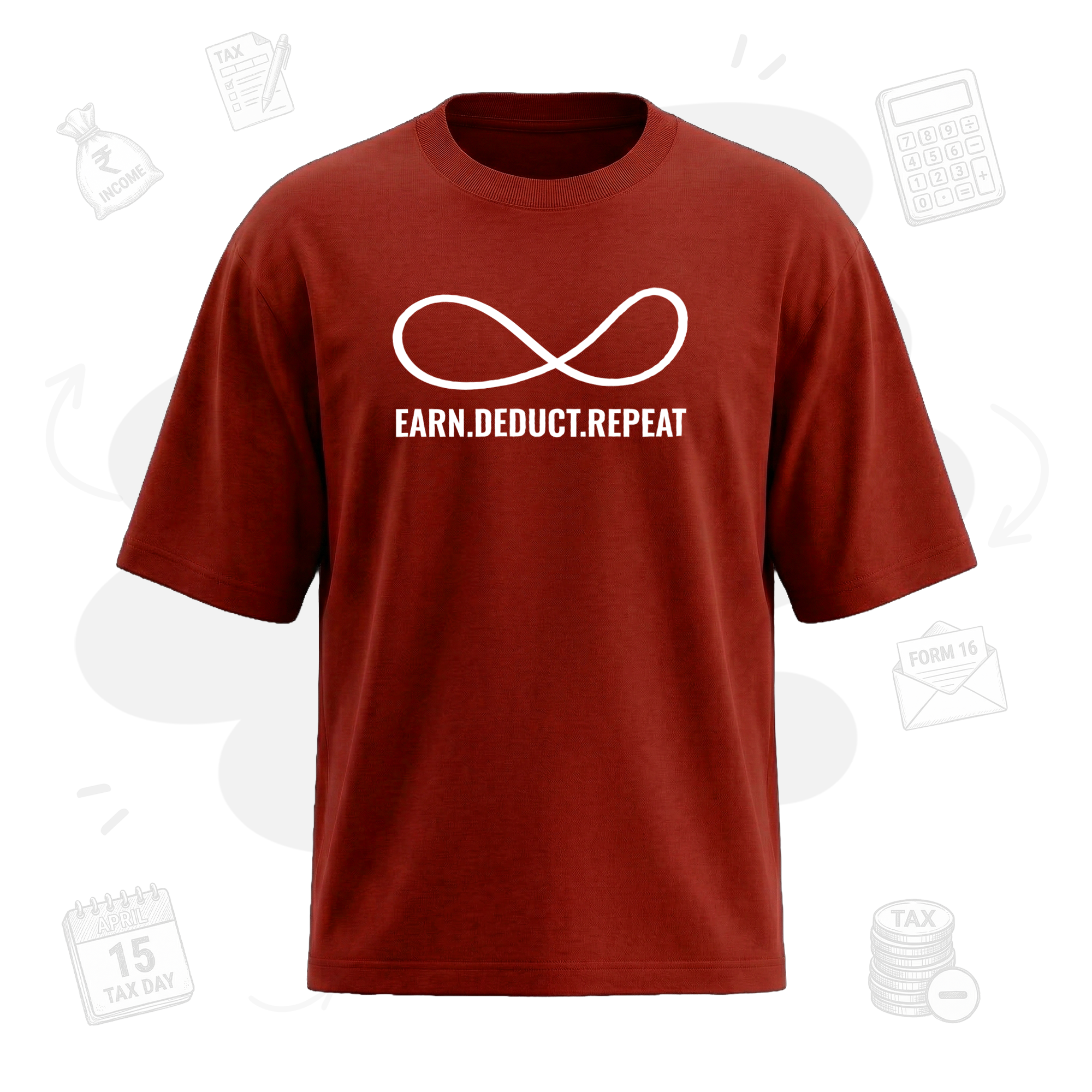 Earn.Deduct.Repeat Loop | Premium Men's Oversized  T-shirt