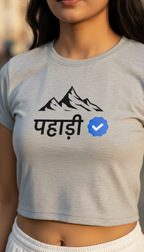 Verified Pahadi | Premium Women's Crop top